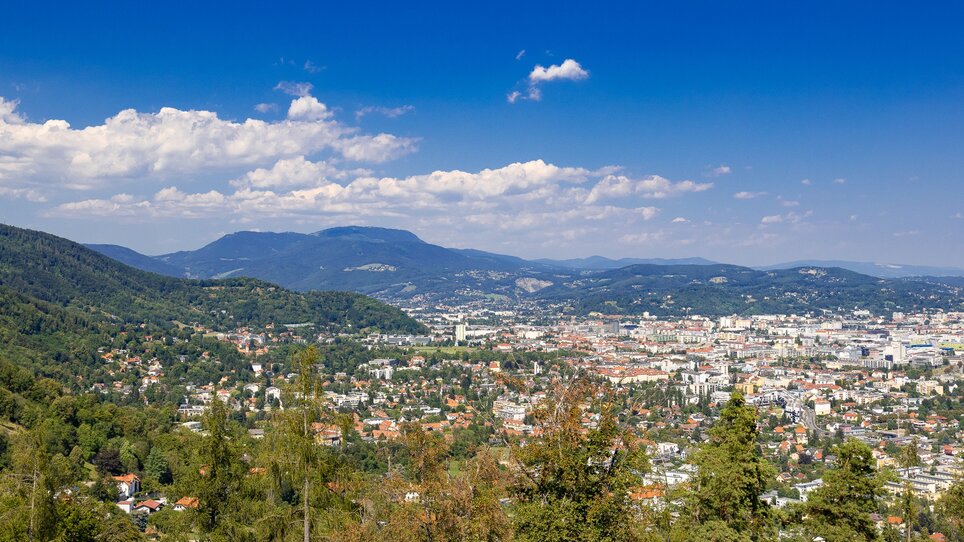 Blick auf die Stadt Graz. | © Graz Tourismus