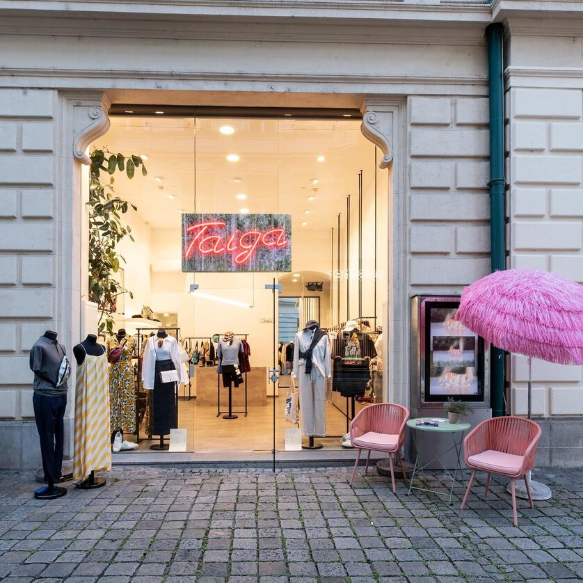 Taiga Graz | © Miriam Raneburger Schaufenster des Modegeschäfts Taiga in Graz. | © Miriam Raneburger