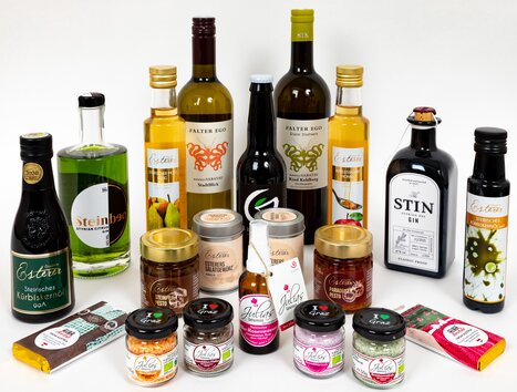 Varietà di oli e conserve disponibili. | © Graz Tourismus-Harry Schiffer