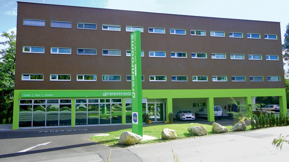 The Greenrooms hotel with café and bar in Graz. | © Greenrooms