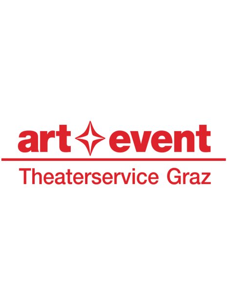 Logo featuring the text art event and Theaterservice Graz in red.