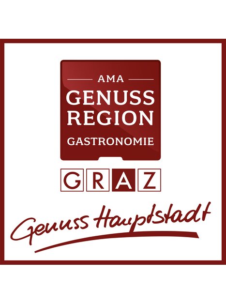 Das Logo zeigt Graz als Genusshauptstadt.