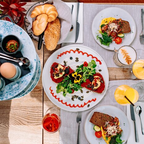 A delightful breakfast arrangement at aiola upstairs. | © 5komma5sinne - Rene Strasser Fotografie 