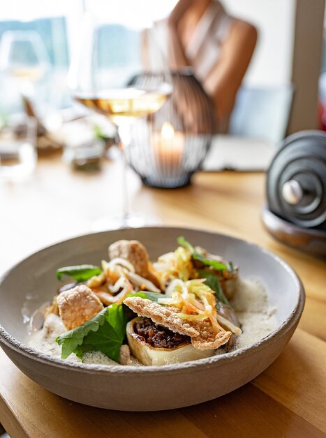 Gourmet-Gericht im Schlossberg Restaurant in Graz. | © 5komma5sinne - Rene Strasser Fotografie