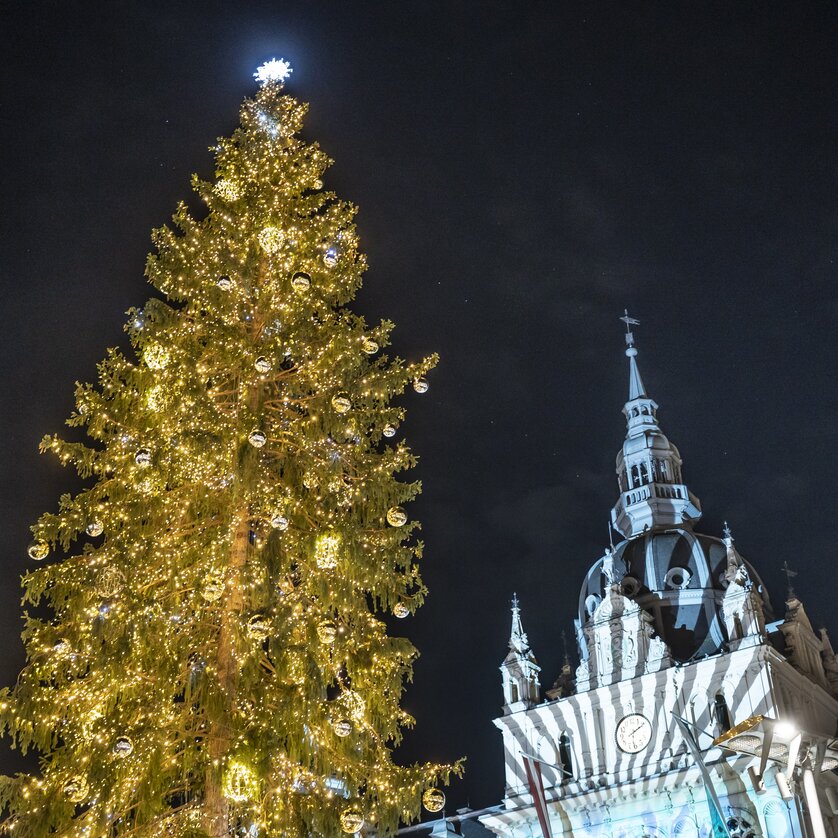 Christbaum am Grazer Hauptplatz | © Stadt Graz - Foto Fischer