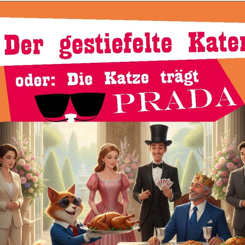 Animierte Katze in festlichem Ambiente, genießt ein Dinner. | © Grazer Kinder-und Jugendbühne