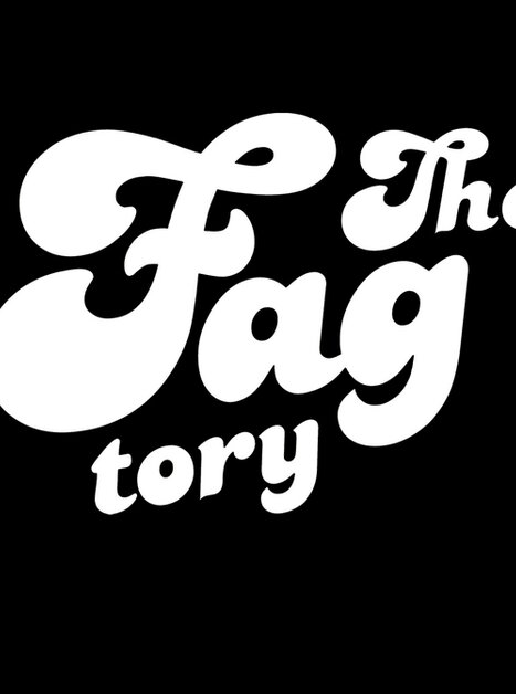 Testo bianco su sfondo nero: 'The Fag tory'. | © The Fagtory Club