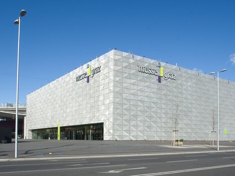 Die Messe Graz in moderner Architektur, ideal für Konferenzen und Business-Events. | © MCG - Harry Stuhlhofer