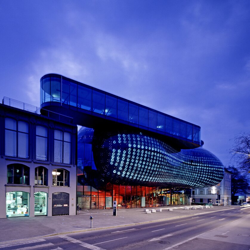 Das Kunsthaus in Graz, ein architektonisches Meisterwerk für Tagungen und Konferenzen. | © Universalmuseum Joanneum