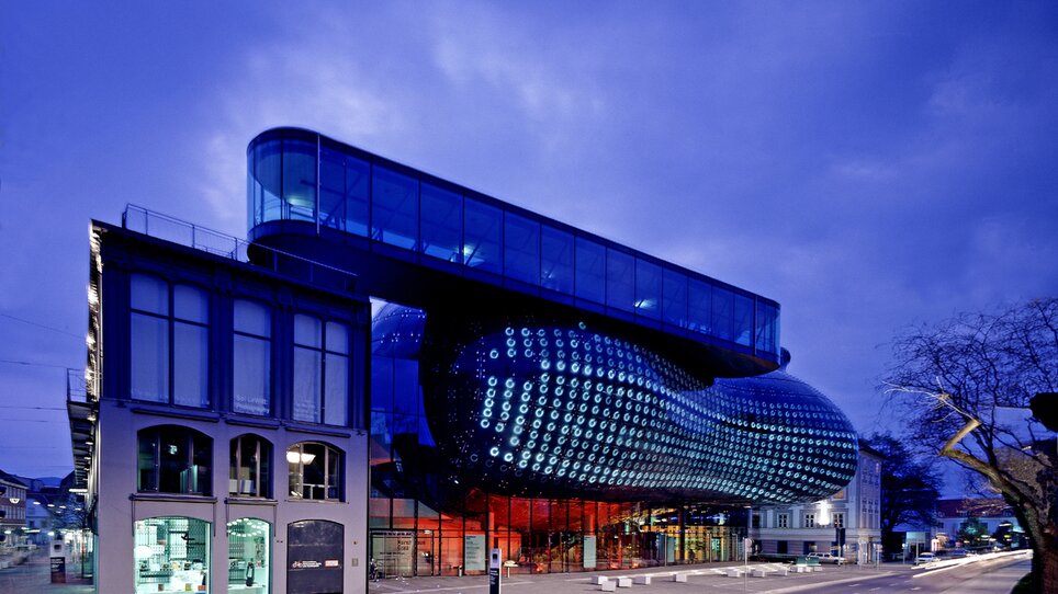 Das Kunsthaus in Graz, ein architektonisches Meisterwerk für Tagungen und Konferenzen. | © Universalmuseum Joanneum