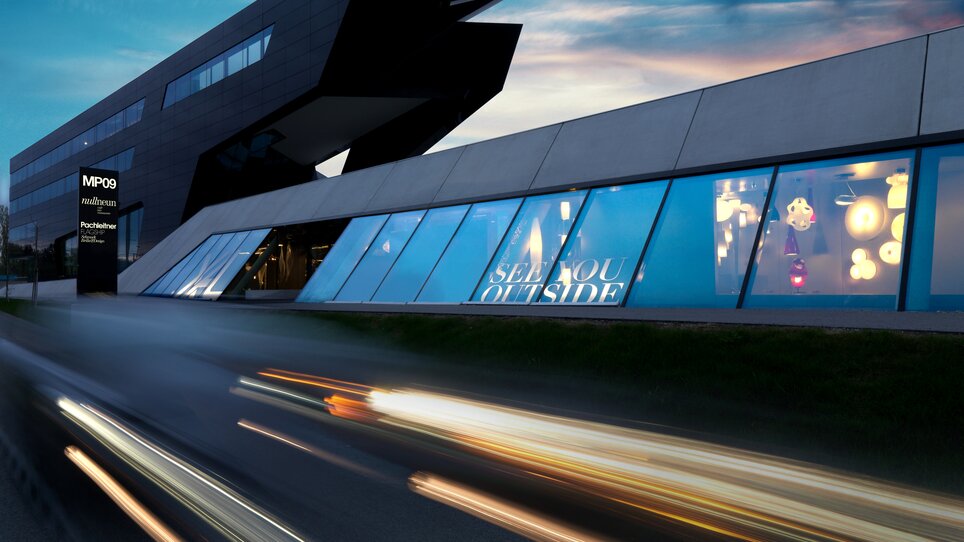 MP09 features modern architecture with large windows. Bright spaces and contemporary, flexible design allow for versatile events. | © Michael Pachleitner Group GmbH