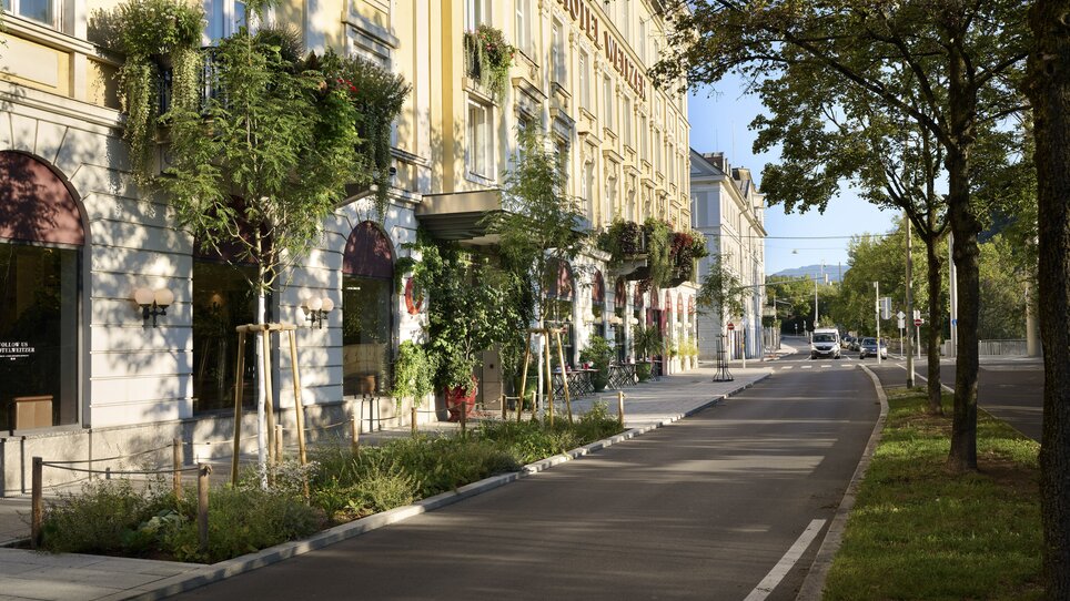 Außenansicht des Hotel Weitzer in Graz, Wirtschaftsort für Konferenzen und Geschäftstreffen. | © Florian Weitzer Hotels & Restaurants