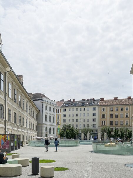 Blick auf den Innenbereich des Joanneumsviertels in Graz. | © Universalmuseum Joanneum - N. Lackner
