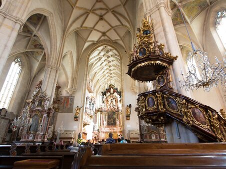 Light and architecture in the Franciscan Monastery. | © Graz Tourismus - Harry Schiffer