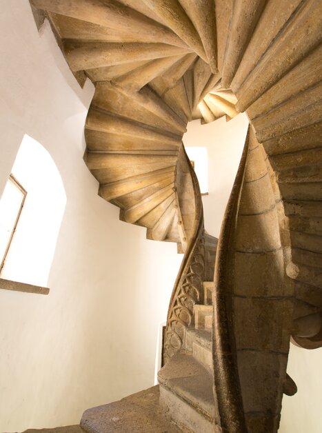 Ansicht der Doppelwendeltreppe in Graz. | © Graz Tourismus - Harry Schiffer