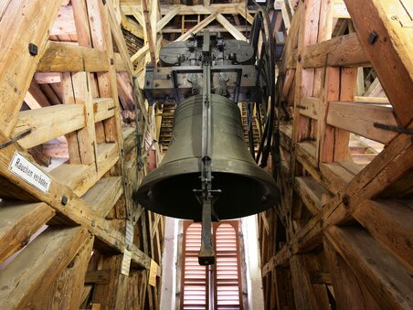 View of the bell in the bell tower on the Schlossberg in Graz | © Graz Tourismus - Harry Schiffer