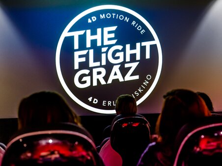 Vivi la corsa cinematografica al The Flight Graz 4D | © Region Graz - Mias Photoart