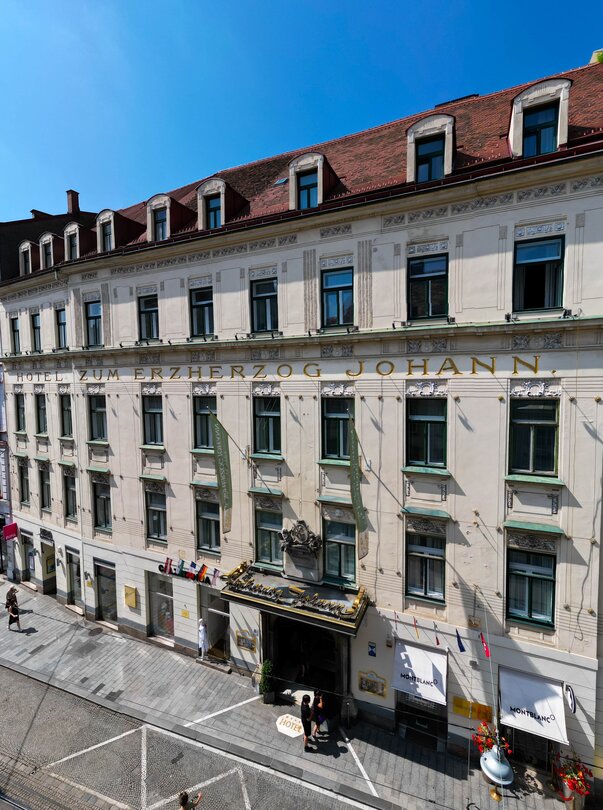 Das Palais-Hotel Erzherzog Johann in Graz. | © Nils Kaltschmidt
